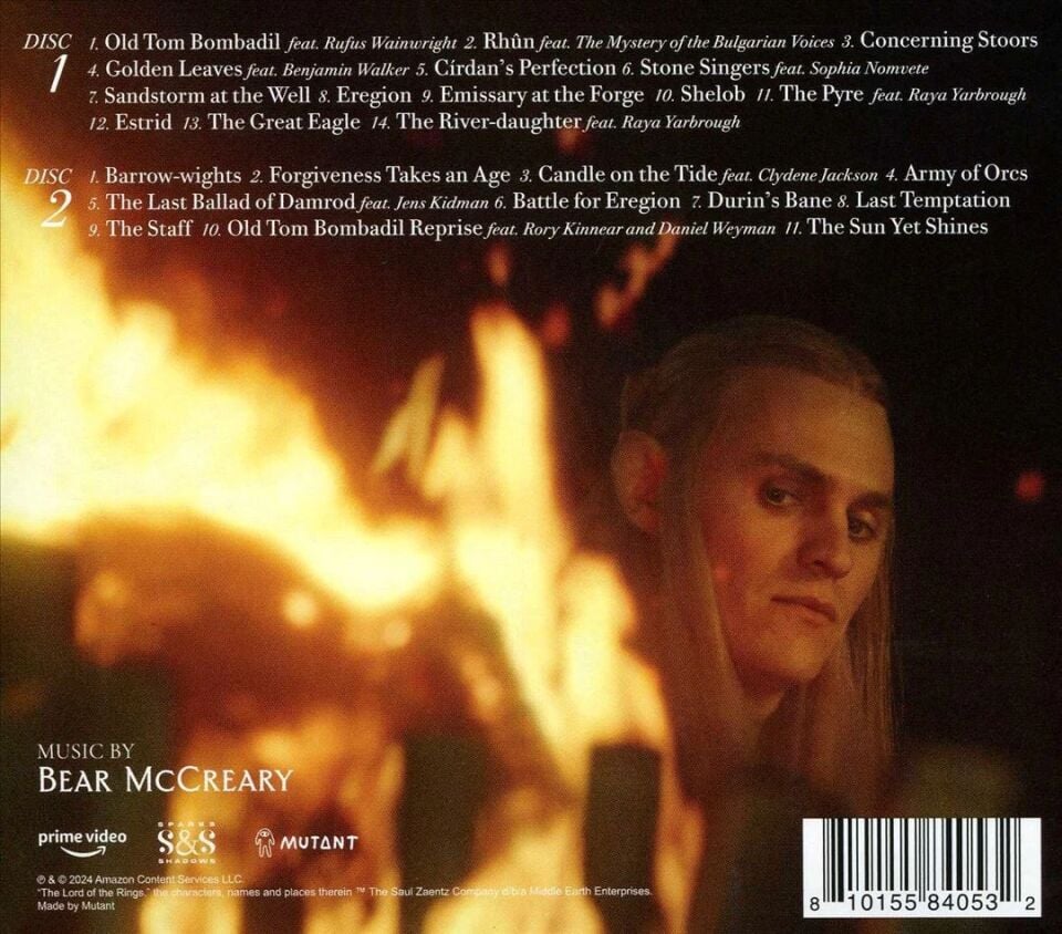 THE LORD OF THE RINGS: THE RINGS OF POWER / SEASON TWO: AMAZON ORIGINAL SERIES SOUNDTRACK BY BEAR MCCREARY (2025) - 2CD DIGIPAK AMBALAJINDA SIFIR