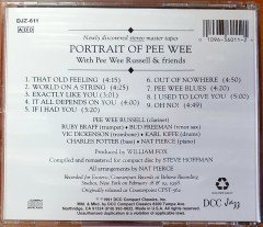 PEE WEE RUSSELL - PORTRAIT OF PEE WEE (1959) 1991 DCC COMPACT CLASSICS REISSSUE / MADE IN USA CD 2.EL