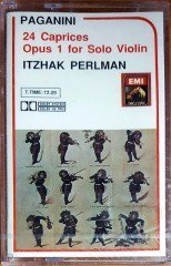 PAGANINI: 24 CAPRICES FOR SOLO VIOLIN / ITZHAK PERLMAN (1989) KENT KASET SIFIR
