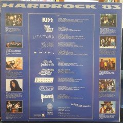 HARDROCK '83 THIN LIZZY, KISS, BLACK SABBATH, RUSH, NAZARETH,DIO... (1983) - PLAK 2.EL YERLİ BASKI