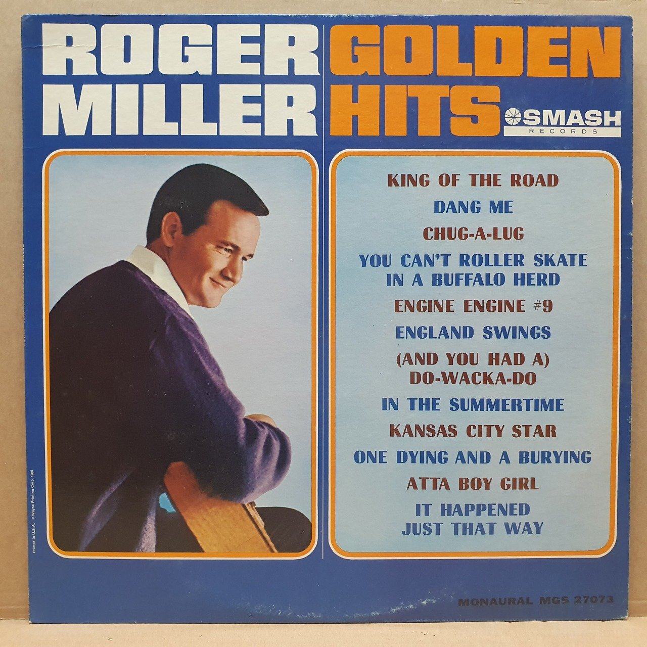 ROGER MILLER - GOLDEN HITS (1965) - LP 2.EL PLAK