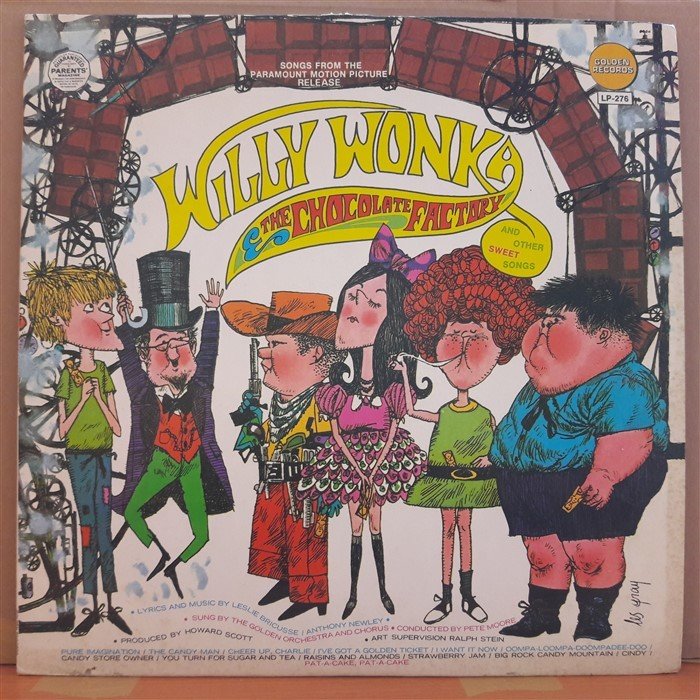 WILLY WONKA & THE CHOCOLATE FACTORY - WALT DISNEY - LP PLAK 2.EL