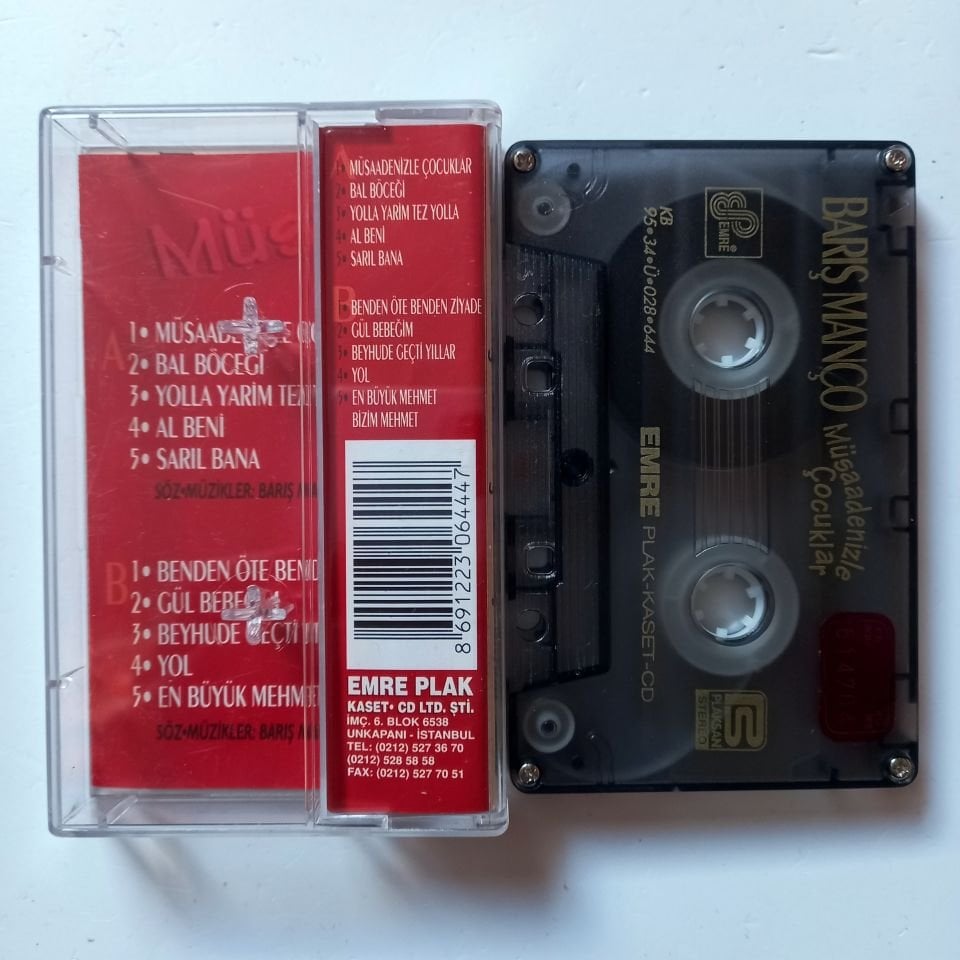 BARIŞ MANÇO - MÜSAADENİZLE ÇOCUKLAR (1995) - KASET 2.EL