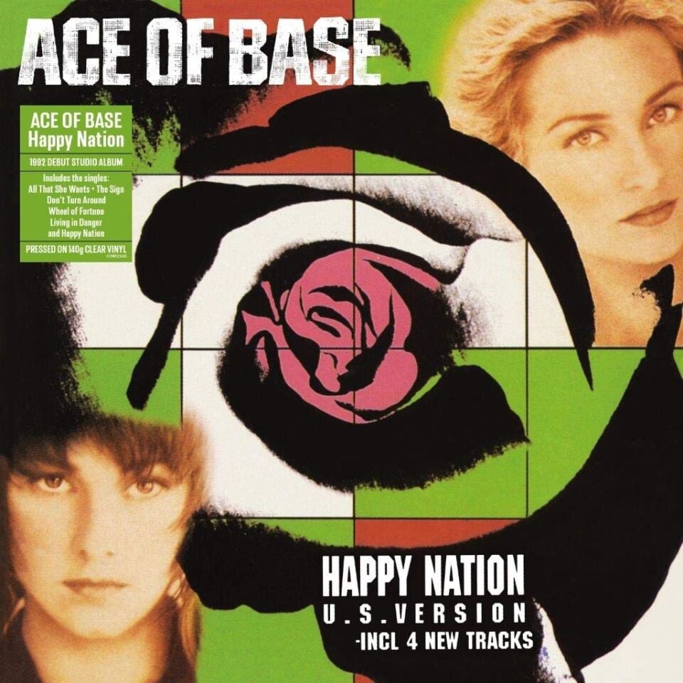 ACE OF BASE - HAPPY NATION (1993) - LP 2020 CLEAR COLOURED EDITION SIFIR PLAK
