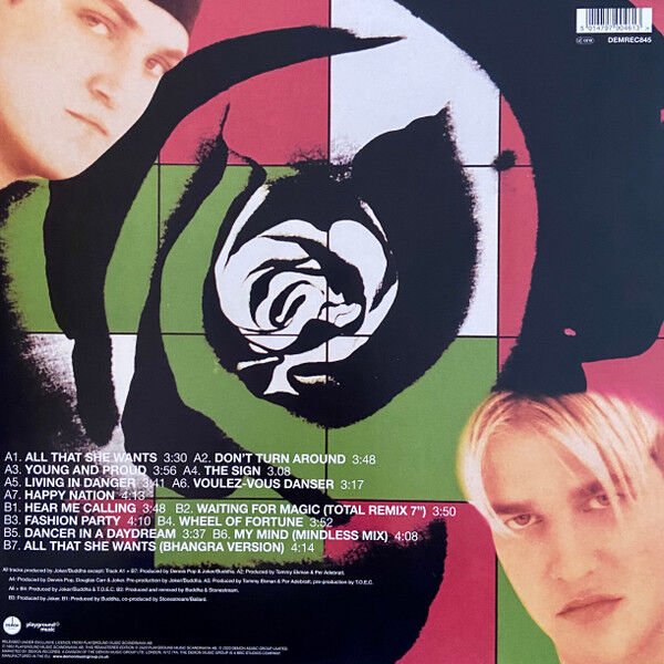 ACE OF BASE - HAPPY NATION (1993) - LP 2020 CLEAR COLOURED EDITION SIFIR PLAK
