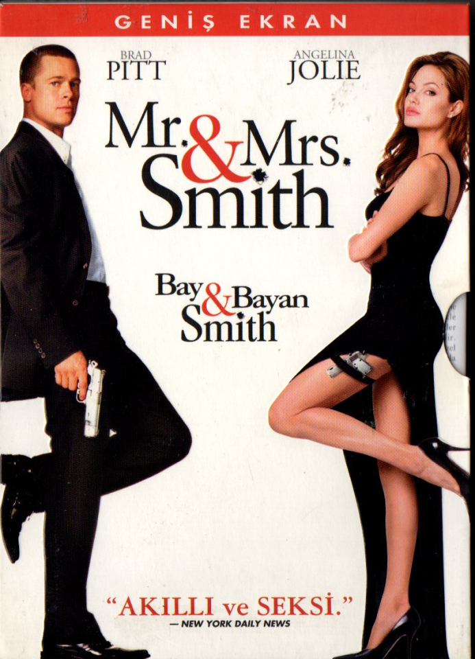 BAY & BAYAN SMITH - MR. & MRS. SMITH - BRAD PITT - ANGELINA JOLIE - DVD 2.EL