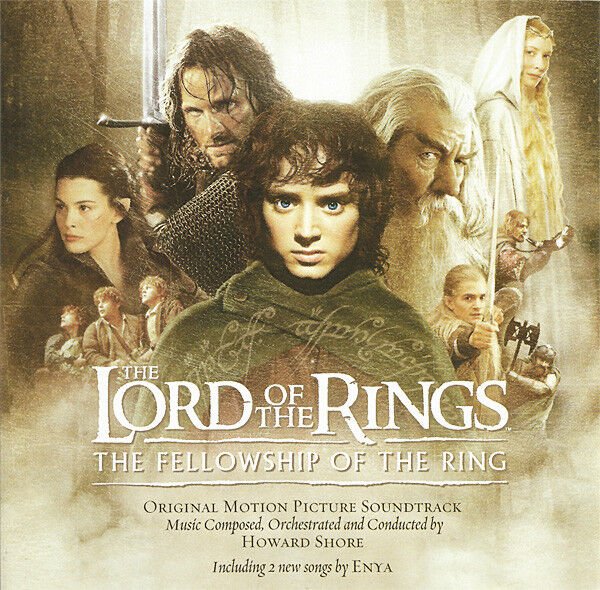 THE LORD OF THE RINGS: THE FELLOWSHIP OF THE RING / ORIGINAL MOTION PICTURE SOUNDTRACK BY HOWARD SHORE (2001) - CD REISSUE JEWEL CASE AMBALAJINDA SIFIR