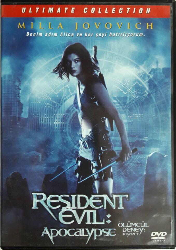 ÖLÜMCÜL DENEY KIYAMET - RESIDENT EVIL APOCALYPSE - MILLA JOVOVICH - DVD 2.EL