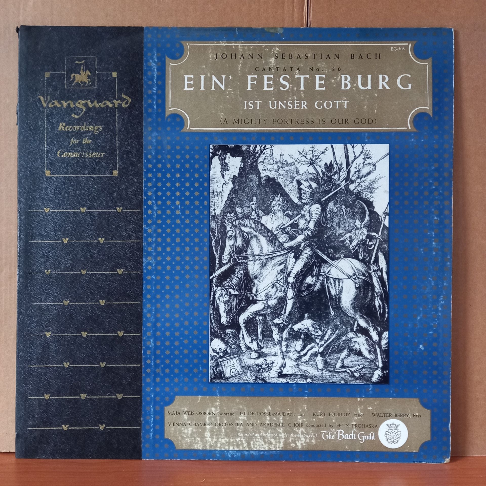 JOHANN SEBASTIAN BACH: CANTATA NO. 80 / EIN' FESTE BURG IST UNSER GOTT / VIENNA CHAMBER ORCHESTRA AND AKADEMIE CHOIR CONDUCTED BY FELIX PROHASKA (1951) - LP 2.EL PLAK