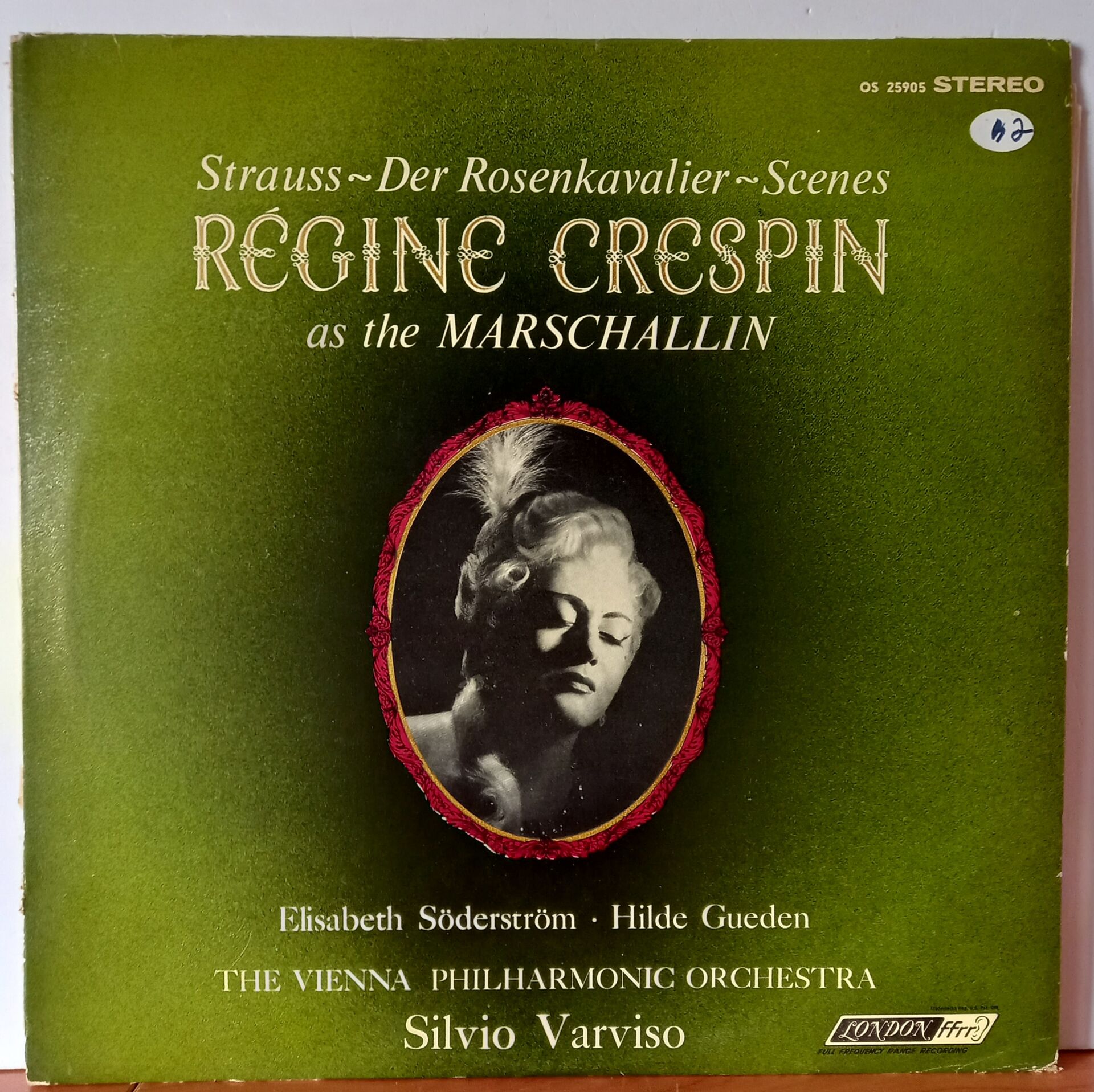 REGINE CRESPIN, RICHARD STRAUSS – SCENES FROM DER ROSENKAVALIER (1964) - LP 2.EL PLAK