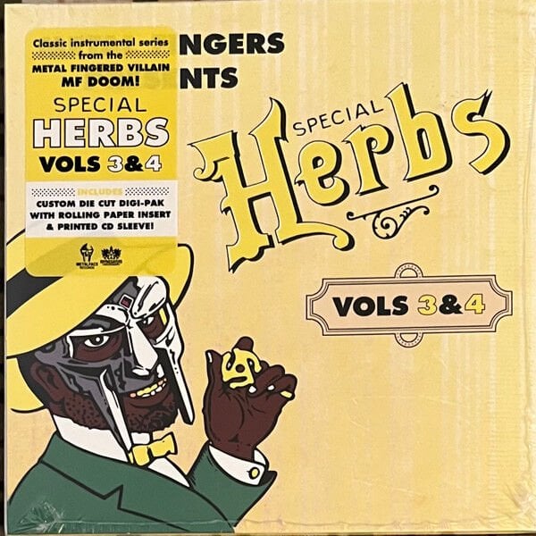 METAL FINGERS [MF DOOM] – SPECIAL HERBS VOLS 3&4 (2003) - CD 2025 REISSUE DIGISLEEVE AMBALAJINDA SIFIR