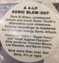 SONIC YOUTH - DIRTY (1992) - 4PLAK SIFIR BOXSET