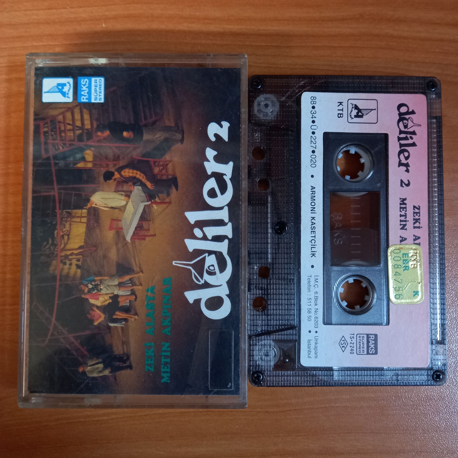 ZEKİ ALASYA, METİN AKPINAR - DELİLER 2 (1988) - KASET 2.EL