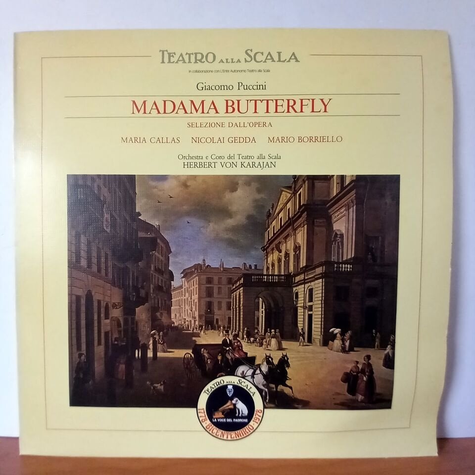 GIACOMO PUCCINI: MADAMA BUTTERFLY / MARIA CALLAS, NICOLAI GEDDA, MARIO BORRIELLO - ORCHESTRA E CORO DEL TEATRO ALLA SCALA, HERBERT VON KARAJAN (1978) - LP 2.EL PLAK