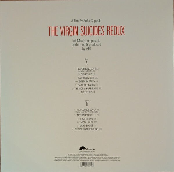 AIR - THE VIRGIN SUICIDES REDUX (2000) - LP 2025 EDITION SIFIR PLAK