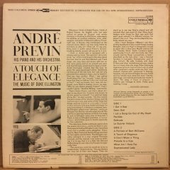 ANDRE PREVIN AND HIS ORCHESTRA - A TOUCH OF ELEGANCE THE MUSIC OF DUKE ELLINGTON (1961) 2.EL PLAK