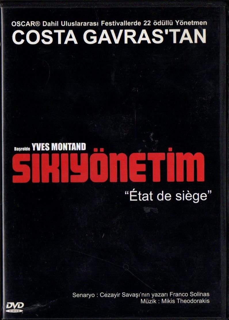 ETAT DE SIEGE - SIKIYÖNETİM - COSTA GAVRAS - YVES MONBTAND - DVD 2.EL