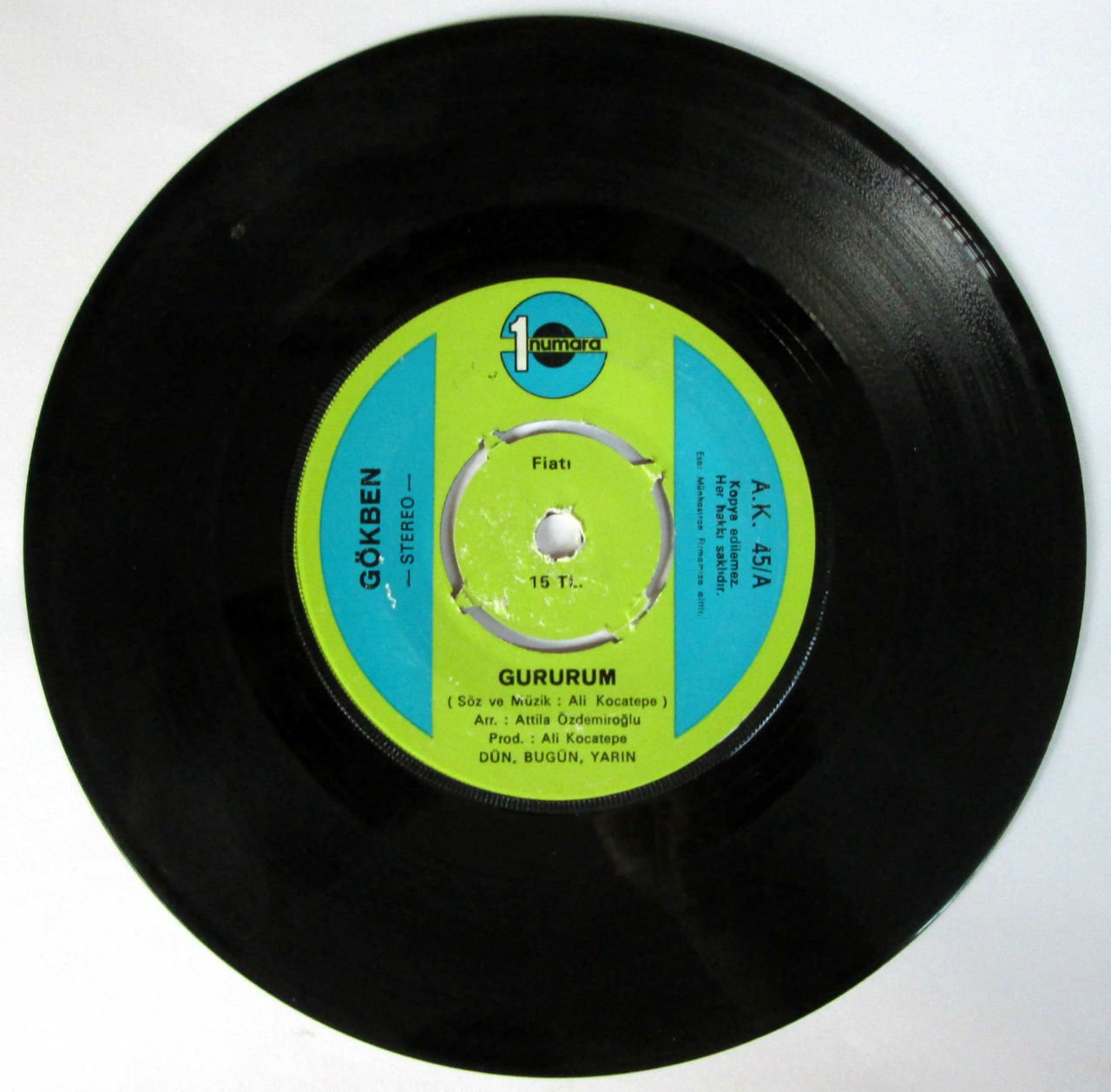 GÖKBEN - GURURUM - 45LİK