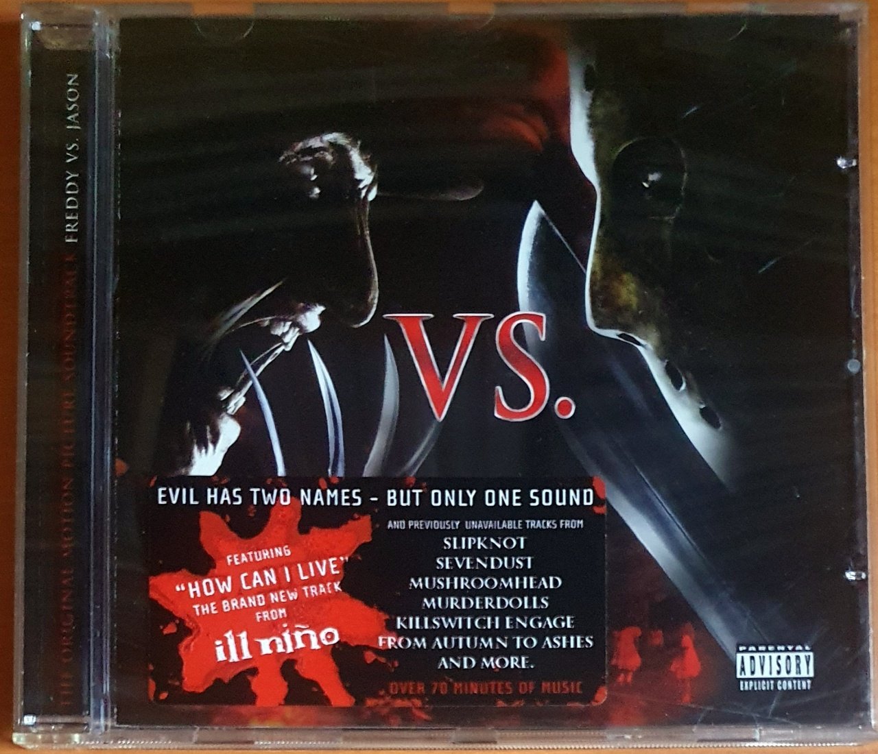 FREDDY VS. JASON SOUNDTRACK / ILL NINO, SLIPKNOT, HATEBREED, SEETHER, SEPULTURA, IN FLAMES, LAMB OF GOD (2003) - CD 2.EL