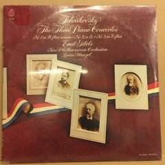 TCHAIKOVSKY THREE PIANO CONCERTOS NO.1-2-3 EMIL GILELS, LORIN MAAZEL 1973) SIFIR 2PLAK