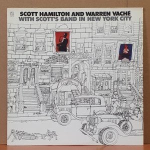 SCOTT HAMILTON AND WARREN VACHE - WITH SCOTT'S BAND IN NEW YORK CITY (1978) - LP 2.EL PLAK