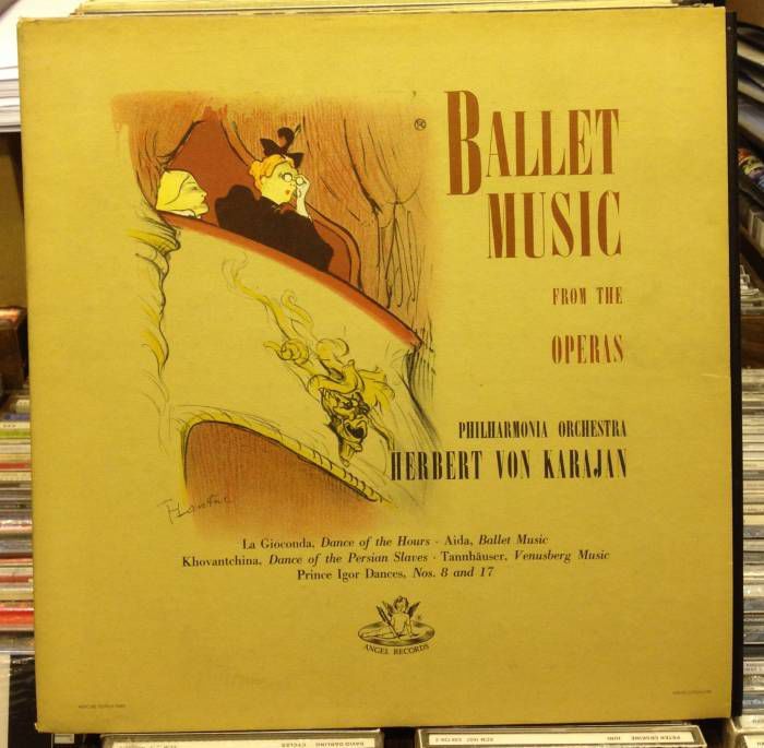 KARAJAN PHILHARMONIA ORC. BALLET MUSIC LP 2.EL