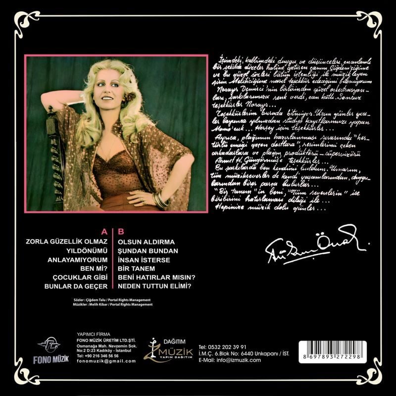 FÜSUN ÖNAL - BİRTANEM BENİ HATIRLAR MISIN ?  (1977) - LP 2026 BASIM SIFIR PLAK