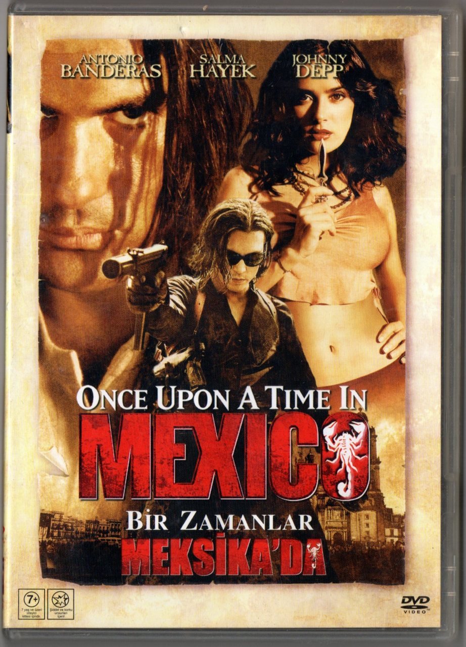 ONCE UPON A TIME IN MEXICO - BİR ZAMANLAR MEKSİKA'DA - ANTONIO BANDERAS - JOHNNY DEPP - SALMA HAYEK - ROBERT RODRIGUEZ - DVD 2.EL