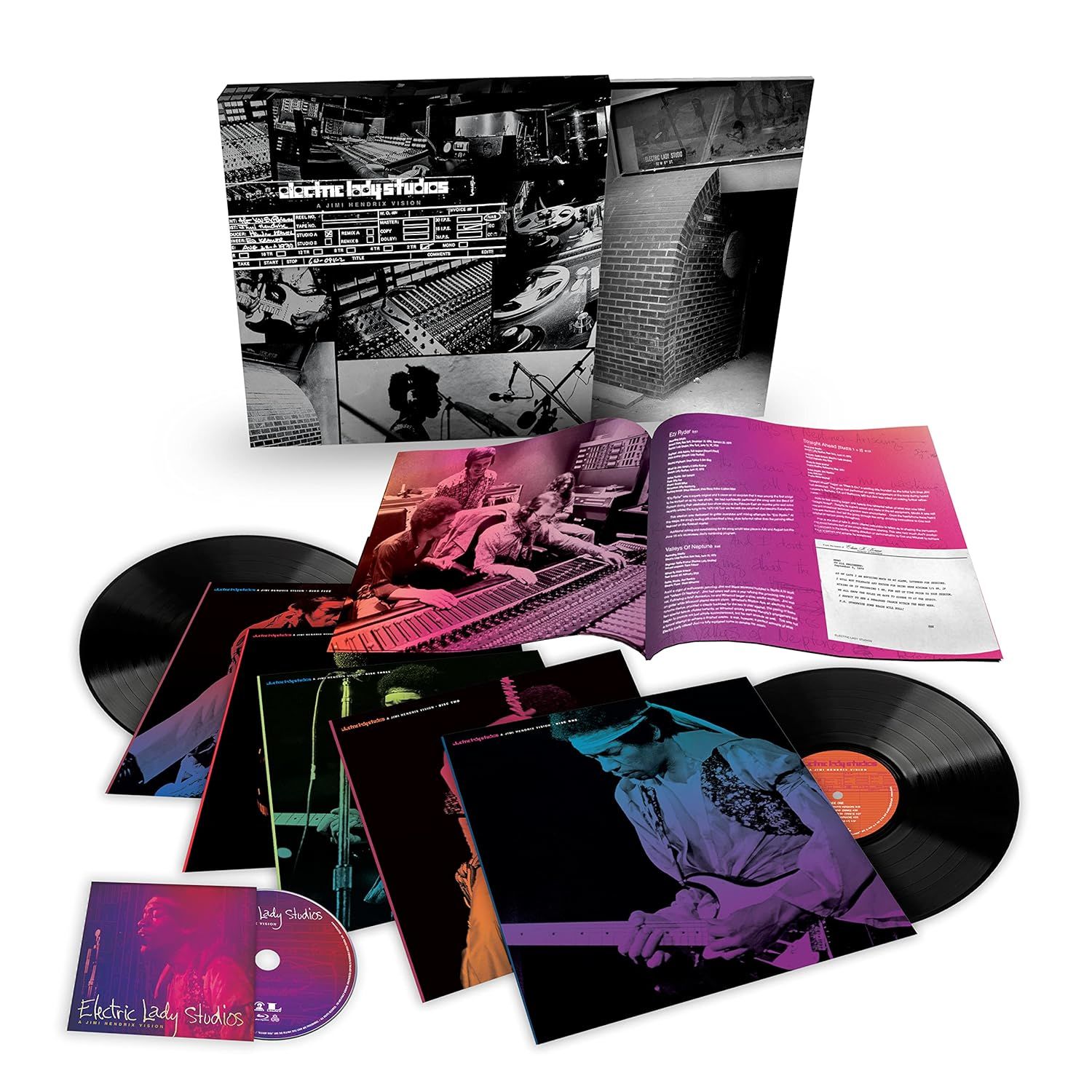 JIMI HENDRIX- ELECTRIC LADY STUDIOS / A JIMI HENDRIX VISION (2024) - 5LP + 1 BLU RAY LIMITED EDITION BOX SET SIFIR PLAK