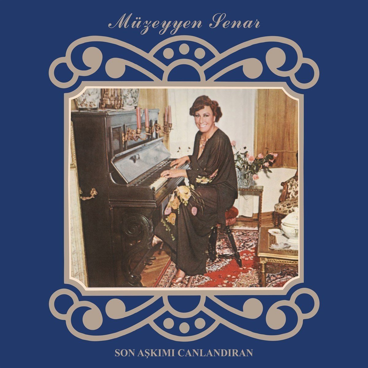 MÜZEYYEN SENAR - SON AŞKIMI CANLANDIRAN / FİKRİMİN İNCE GÜLÜ (1977) - LP 2023 BASIM SIFIR PLAK