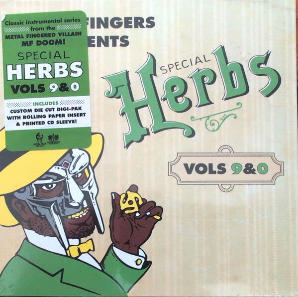 METAL FINGERS [MF DOOM] – SPECIAL HERBS VOLS 9&0 (2005) - CD 2025 REISSUE DIGISLEEVE AMBALAJINDA SIFIR