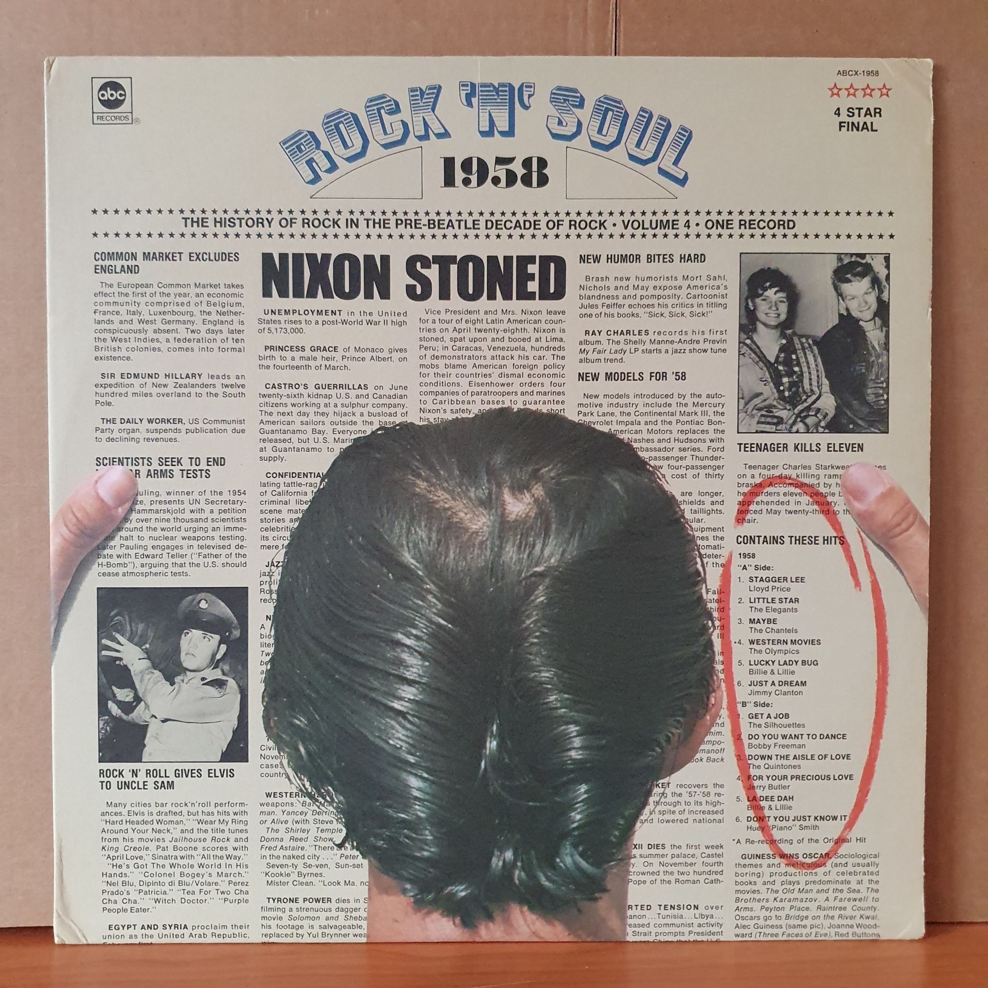 ROCK 'N' SOUL 1958 / THE ELEGANTS, THE CHANTELS, THE OLYMPICS, LLOYD PRICE, JERRY BUTLER (1973) - LP 2.EL PLAK