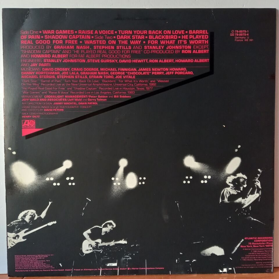 CROSBY, STILLS & NASH – ALLIES (1983) - LP 2.EL PLAK