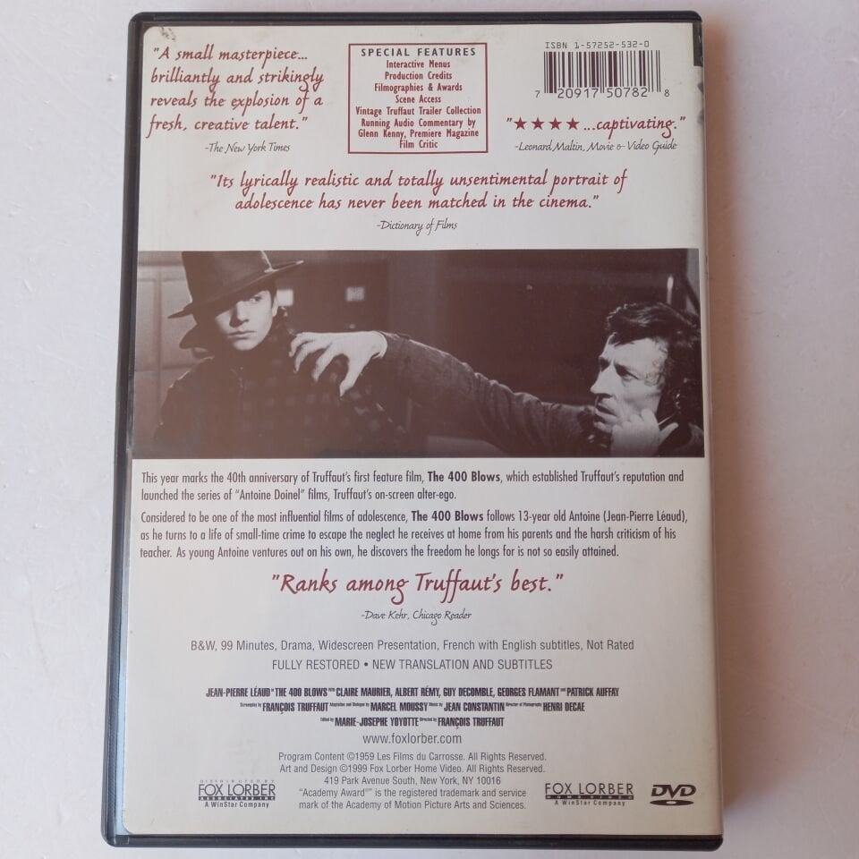 THE 400 BLOWS - FRANÇOIS TRUFFAUT - DVD 2.EL