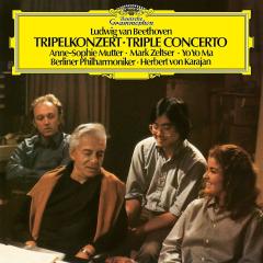 BEETHOVEN - TRIPLE CONCERTO / ANNE SOPHIE MUTTER / KARAJAN - LP DEUTSCHE GRAMMOPHON SIFIR PLAK