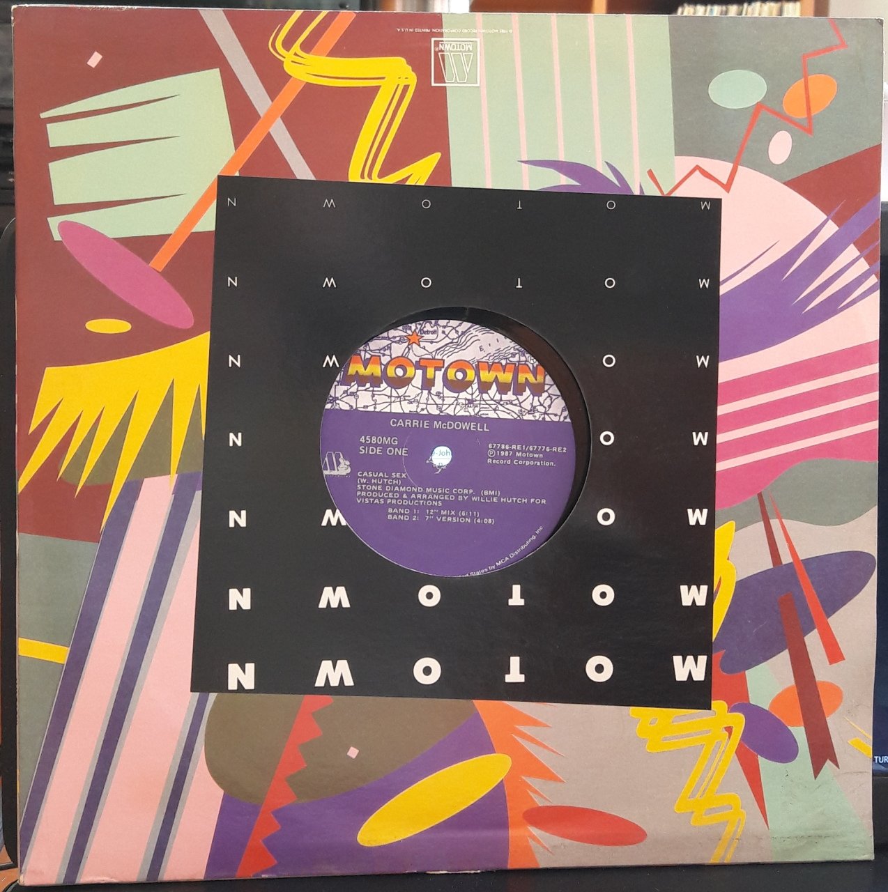 CARRIE McDOWELL - CASUAL SEX (1987) - 12'' MAXI SINGLE VINYL PLAK 2.EL