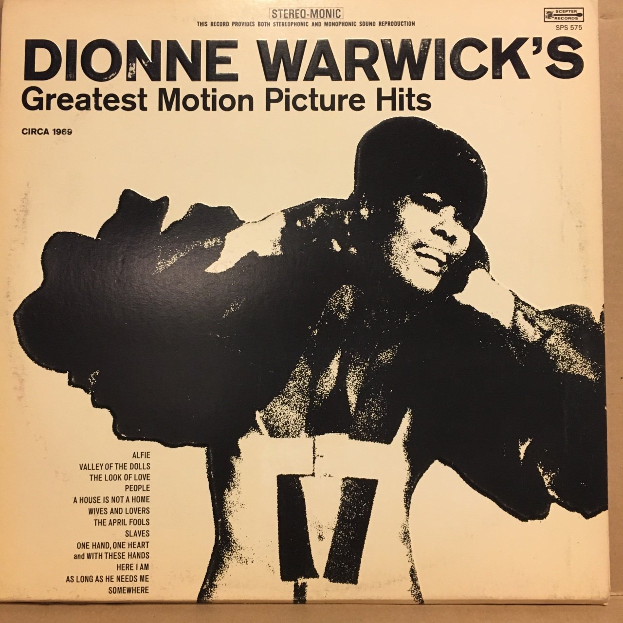 DIONNE WARWICK - GREATEST MOTION PICTURE HITS (1969) - PLAK 2.EL