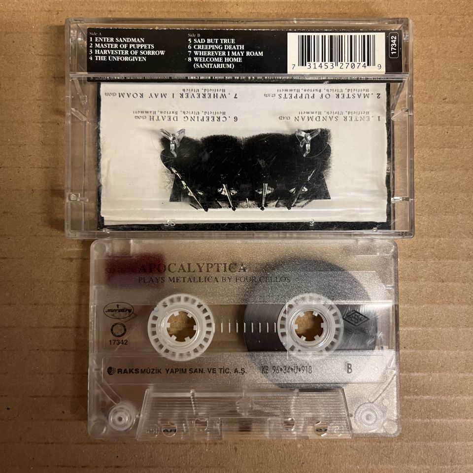 APOCALYPTICA - PLAYS METALLICA BY FOUR CELLOS (1995) - KASET 2.EL
