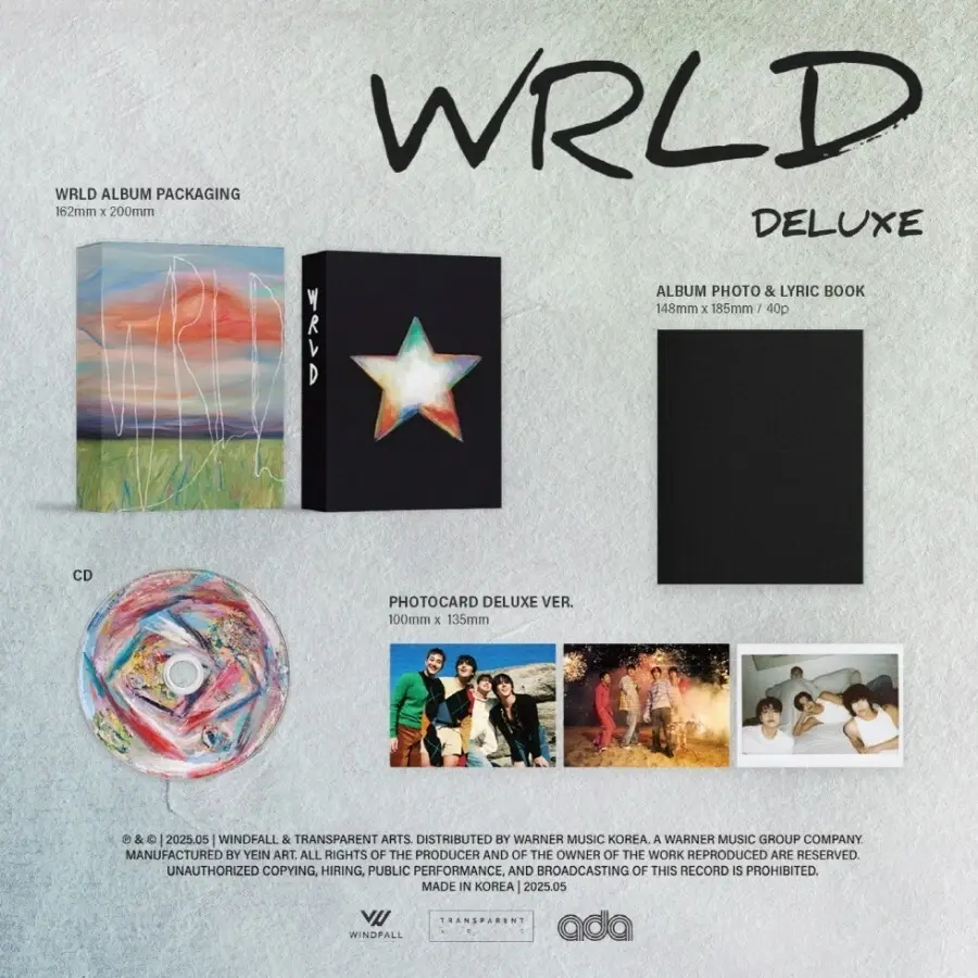 ROSE - WRLD (DELU VER.) 2025 CD BOX SET SIFIR
