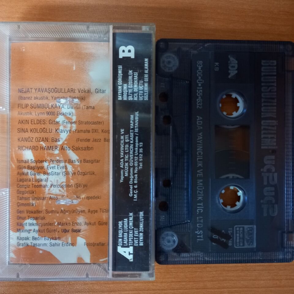 BULUTSUZLUK ÖZLEMİ - UÇTU UÇTU.. (1989) - KASET 2.EL