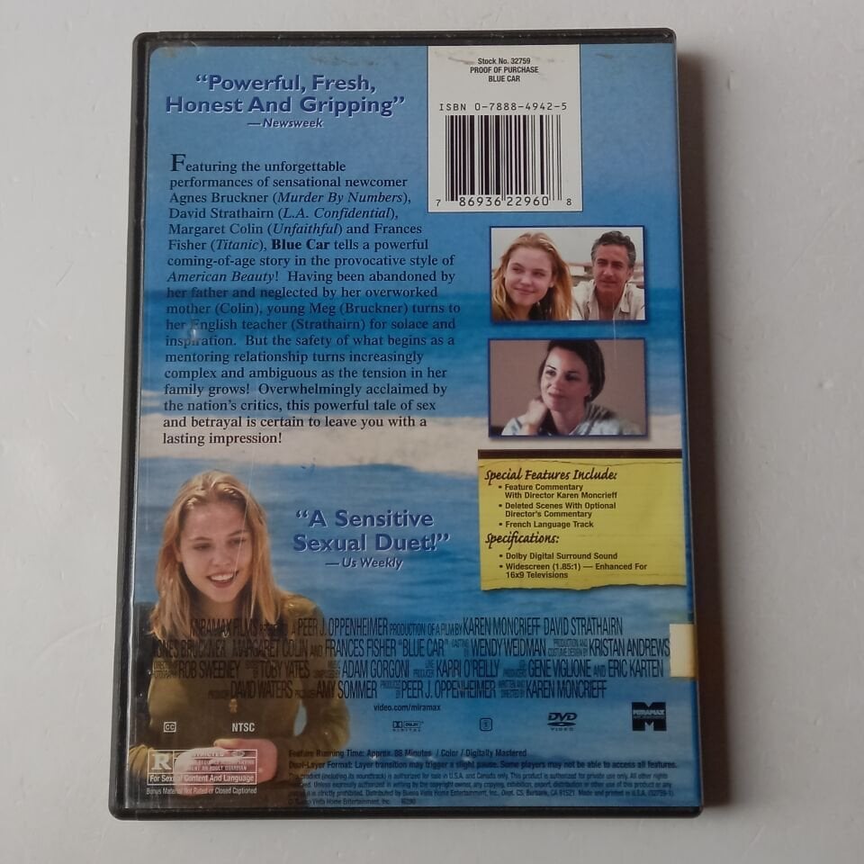 BLUE CAR - AGNES BRUCKNER KAREN MONCREFF DVD 2.EL