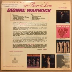 DIONNE WARWICK - HERE WHERE THERE IS LOVE (1966) - PLAK 2.EL