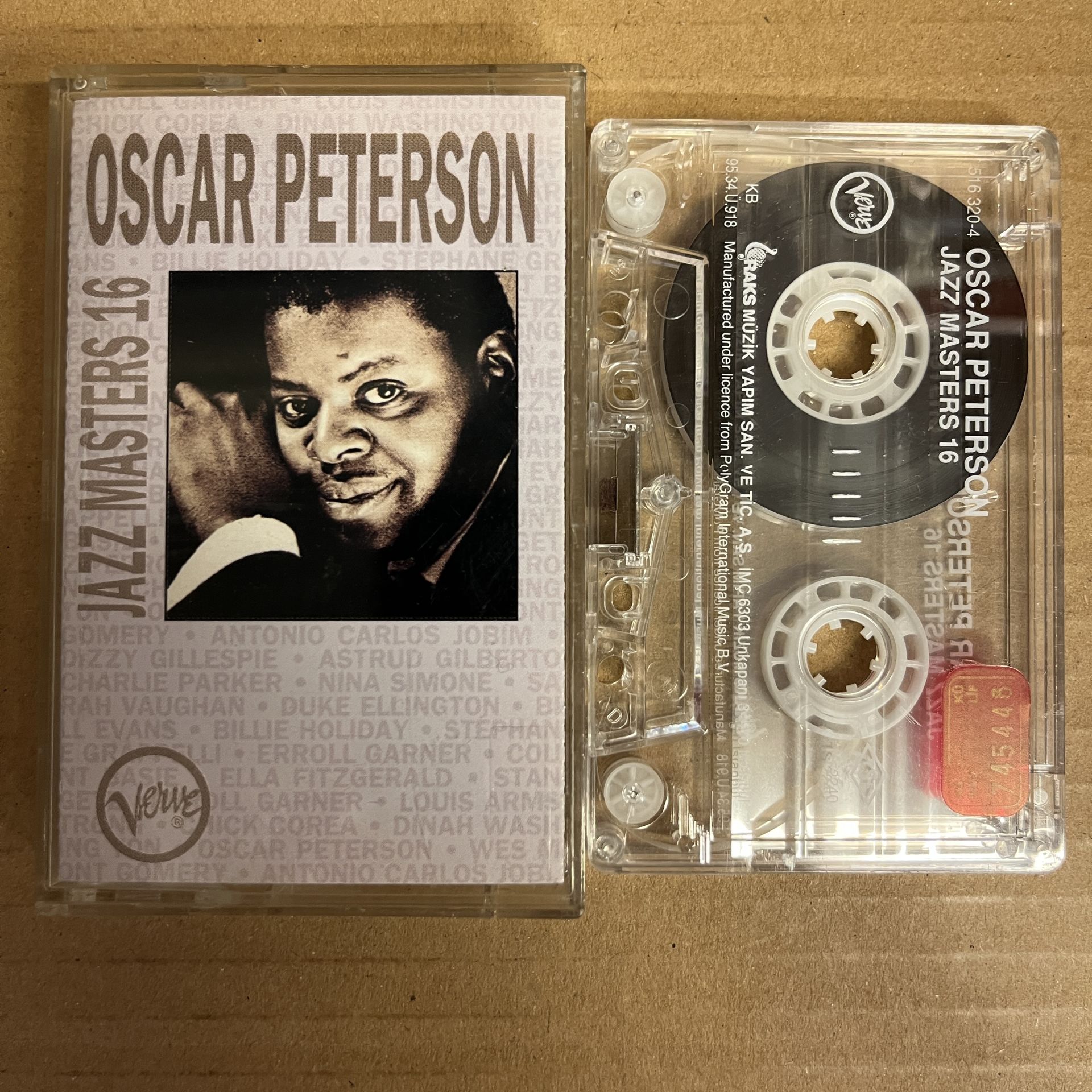 OSCAR PETERSON - VERVE JAZZ MASTERS 16 (1995) - KASET 2.EL