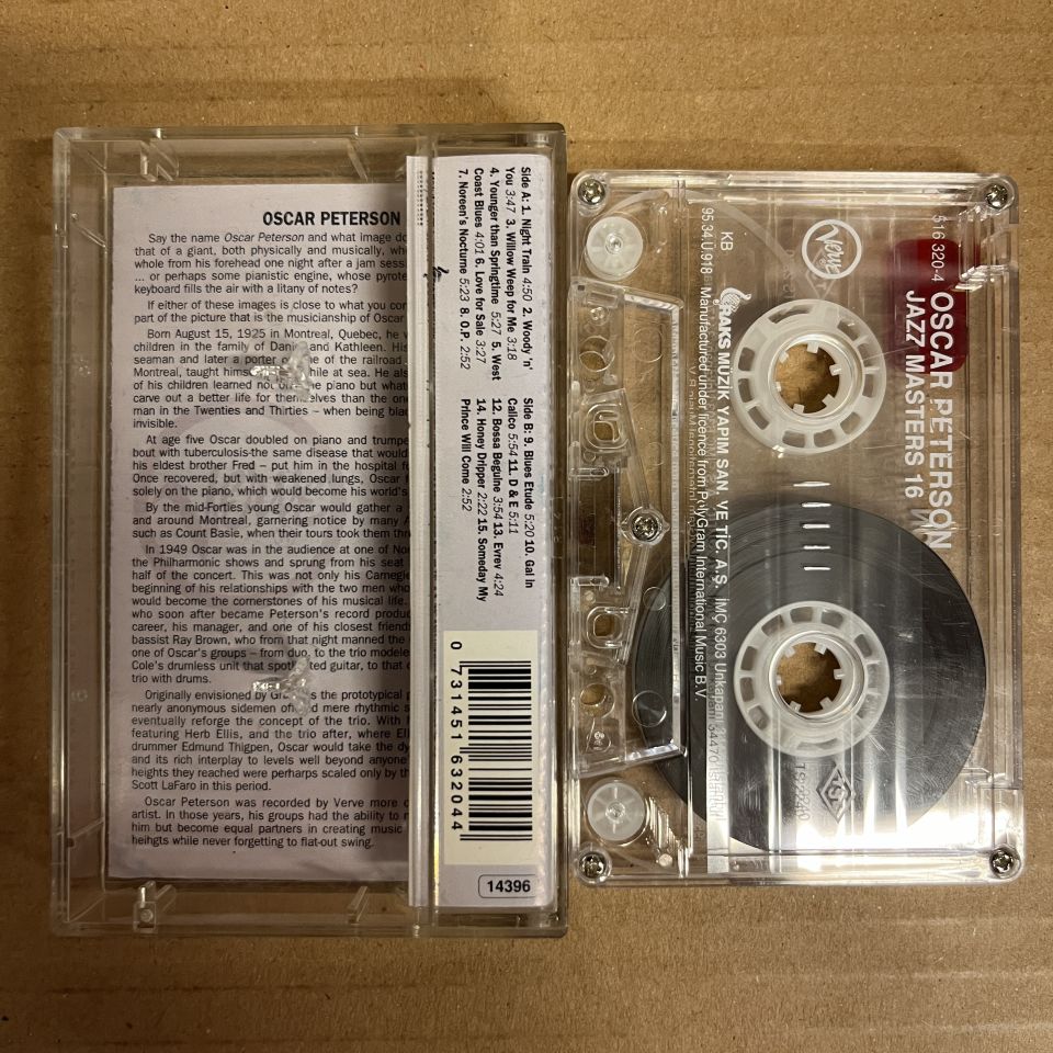 OSCAR PETERSON - VERVE JAZZ MASTERS 16 (1995) - KASET 2.EL