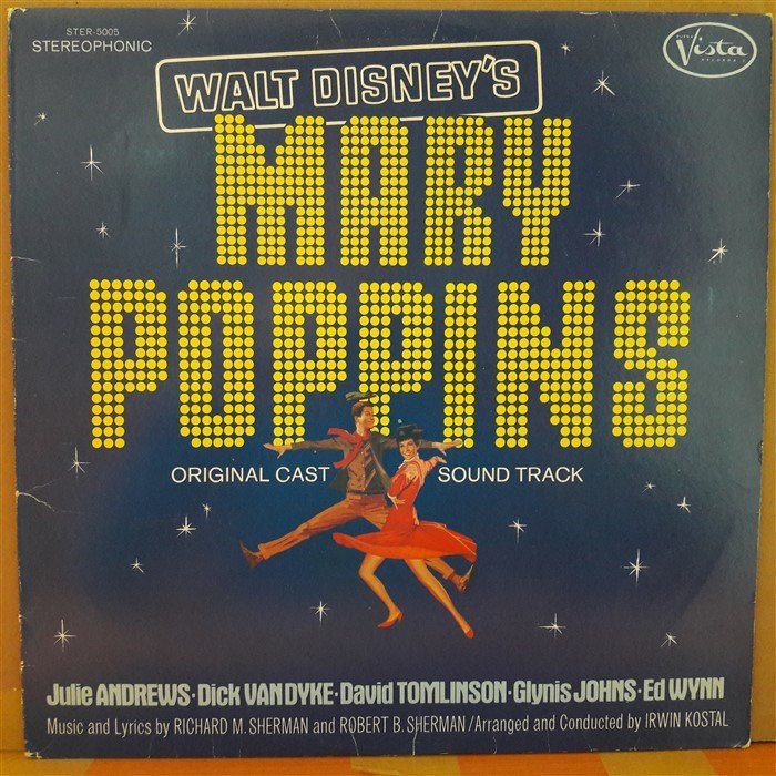 MARY POPPINS (1973) - JULIE ANDREWS - WALT DISNEY - LP PLAK 2.EL