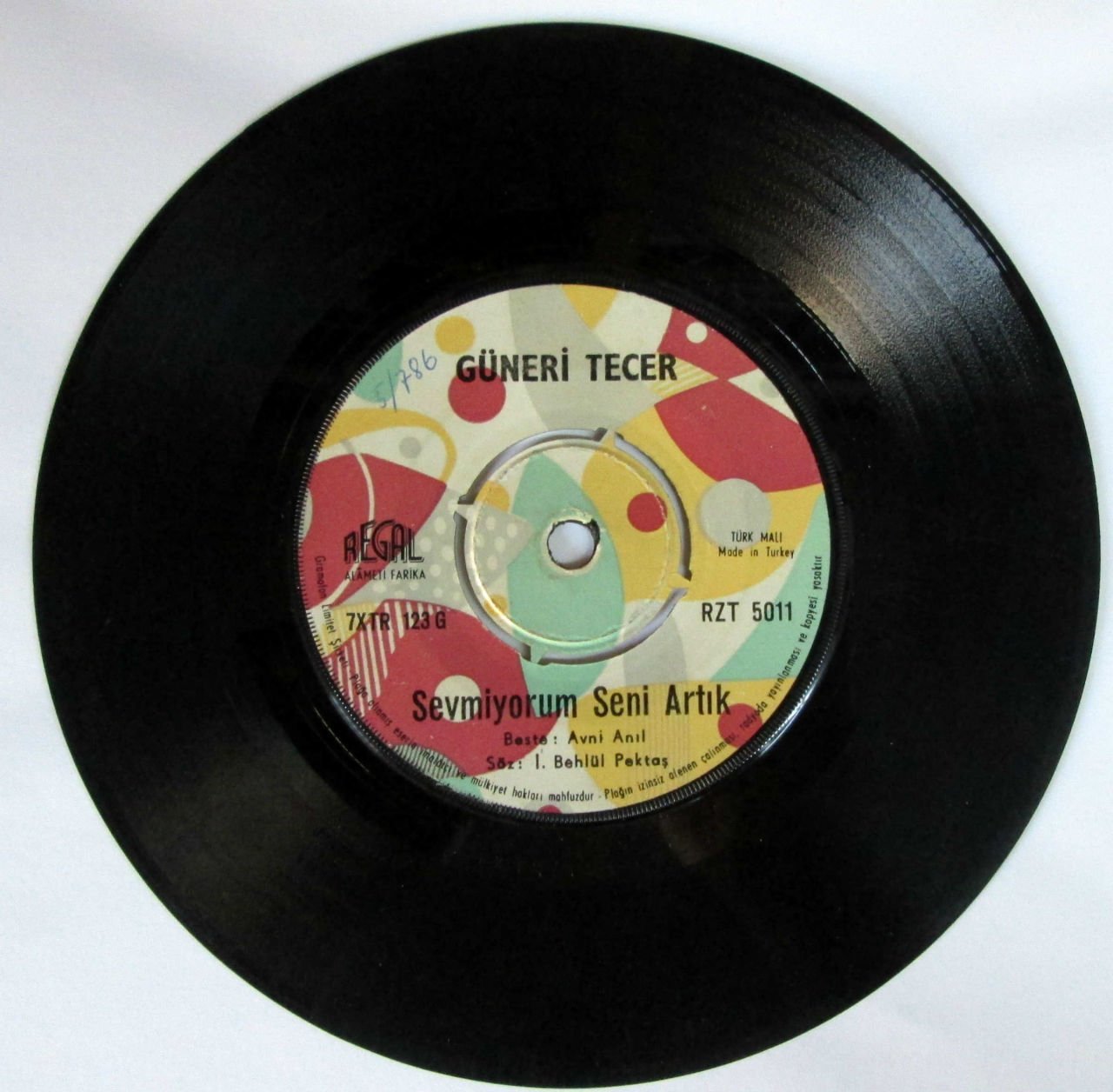 GÜNERİ TECER - SEVMİYORUM SENİ ARTIK - 45LİK