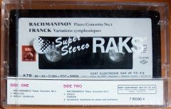 RACHMANINOV: PIANO CONCERTO NO.2 / FRANCK: VARIATIONS SYMPHONIQUES / ALEXIS WEISSENBERG, HERBERT VON KARAJAN (1989) KENT KASET SIFIR