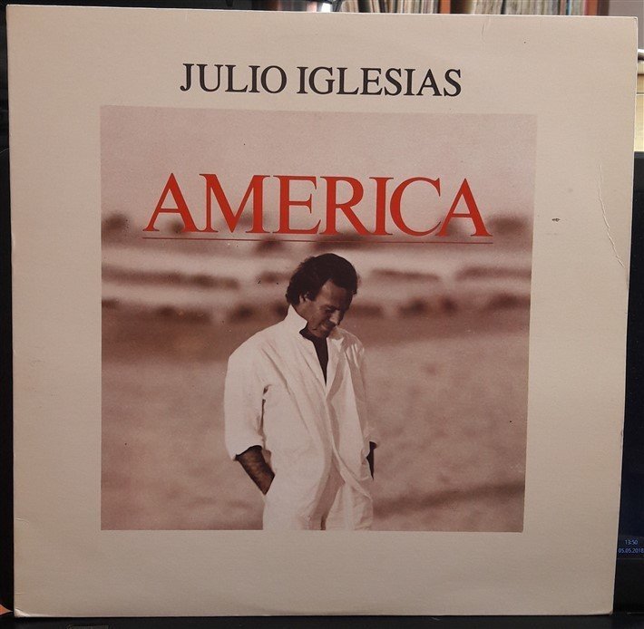 JULIO IGLESIAS - AMERICA (1986) - 12'' MAXI SINGLE PLAK 2.EL
