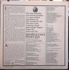 WALTON: BELSHAZZAR'S FEAST  - THE ROGER WAGNER CHORALE - PLAK 2.EL
