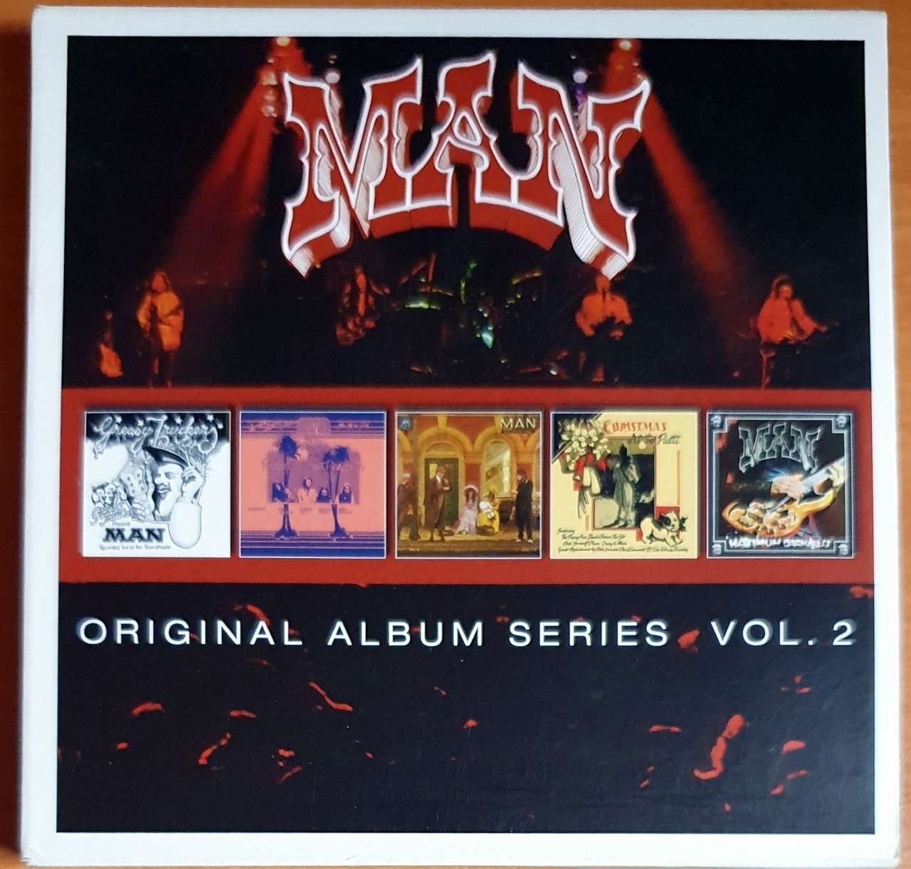 MAN / ORIGINAL ALBUM SERIES VOL.2 / GREASY TRUCKERS PRESENT MAN, LIVE AT THE PADGET ROOMS PENARTH, BACK INTO THE FUTURE, V.A. CHRISTMAS AT THE PATTI, MAXIMUM DARKNESS (2016) - 5CD 2.EL